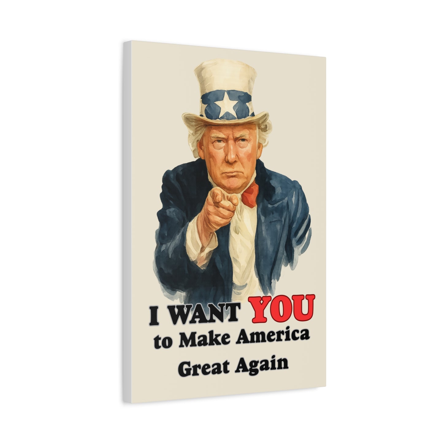 Trump “I Want YOU to Make America Great Again” Canvas Wall Art