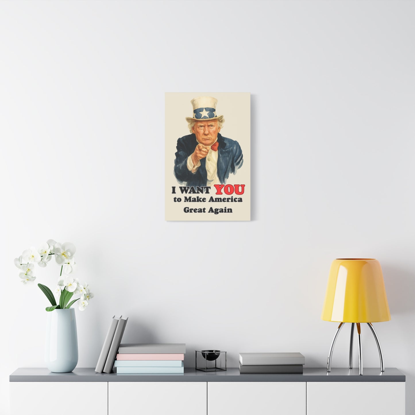 Trump “I Want YOU to Make America Great Again” Canvas Wall Art