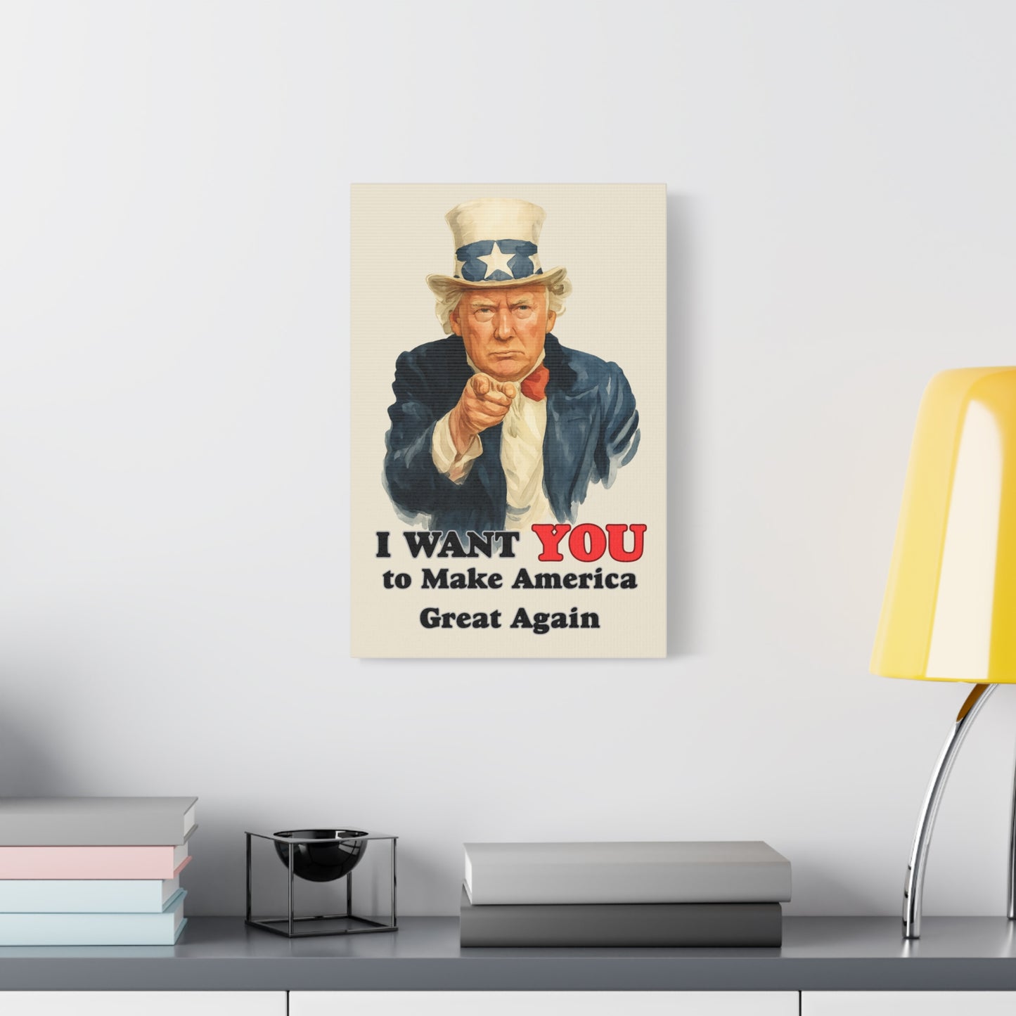 Trump “I Want YOU to Make America Great Again” Canvas Wall Art