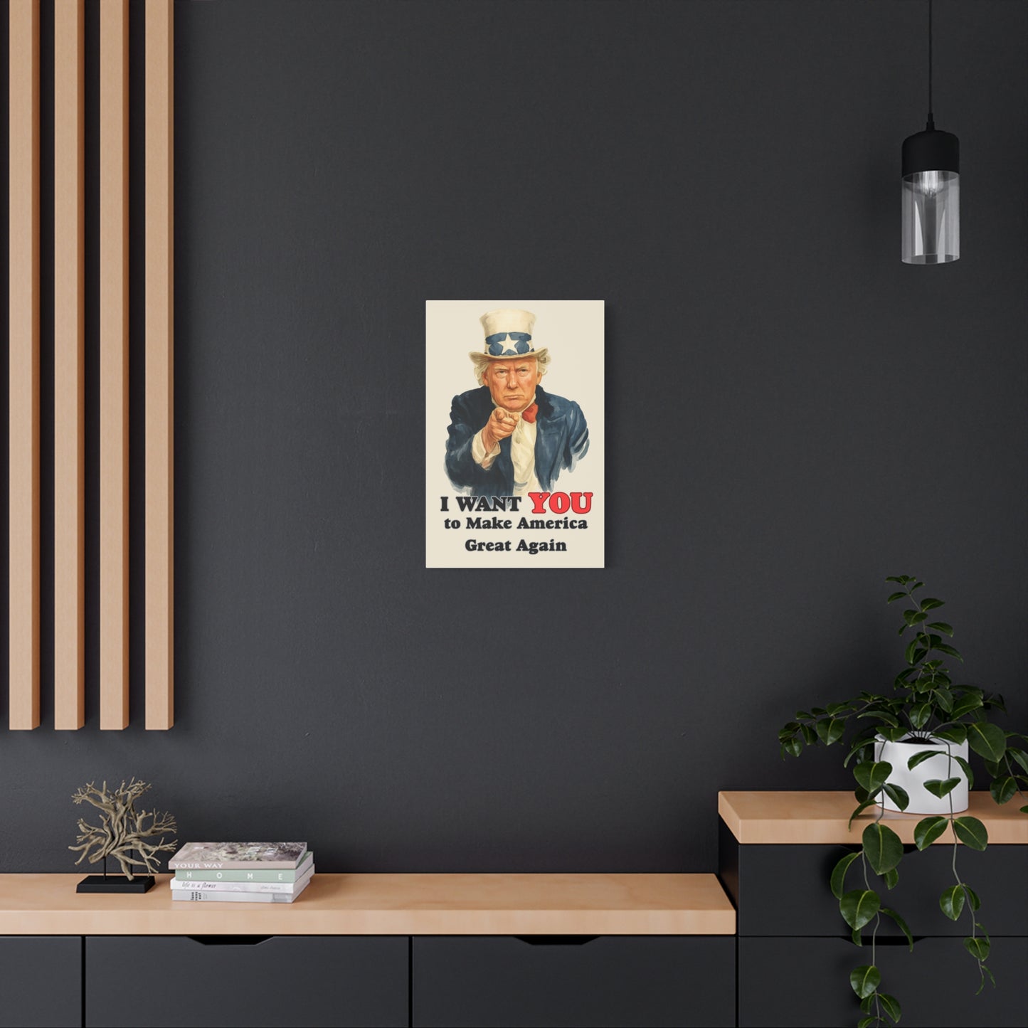 Trump “I Want YOU to Make America Great Again” Canvas Wall Art